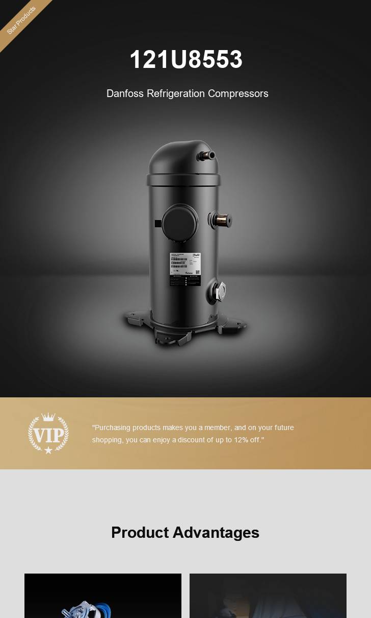 Danfoss Compressor 121U8553, technical parameters pdf, structure diagram